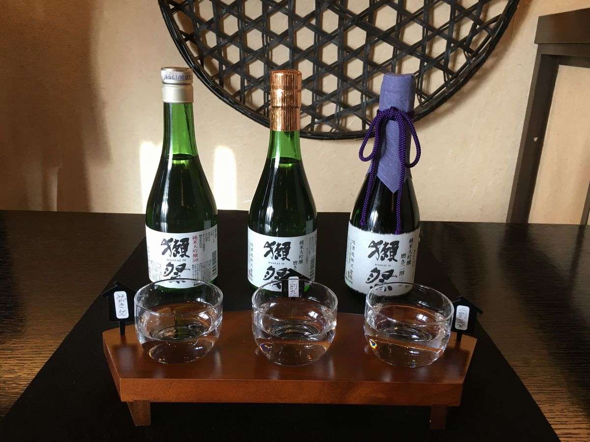 人気の獺祭の利き酒