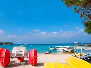 沖縄かりゆしビーチリゾート・オーシャンスパ：かりゆしビーチはホテルからシャトルバスで約3分！