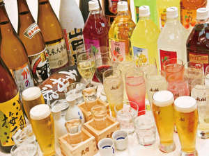 熱海ニューフジヤホテル：20種類以上のアルコールが楽しめる【プレミアム飲み放題】がお夕食時に楽しめます！