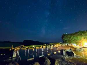 三愛高原ホテル：天の川を見上げる。星見露天風呂。