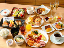 朝から大満足の朝食で贅沢な時間をお過ごしください♪ ※提供内容は季節によって異なることがございます。
