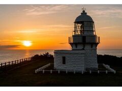 禄剛埼灯台 初日の出の写真1