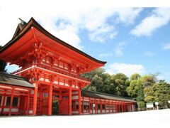 下鴨神社の紅葉の写真1