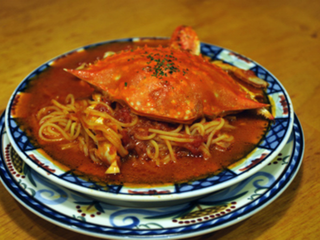 これが美味しかった、ワタリガニのトマトクリームパスタだったか。_手作りのイタリア料理 ジョイア・ミーア