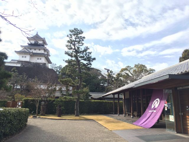 二の丸美術館と天守閣_掛川市二の丸美術館