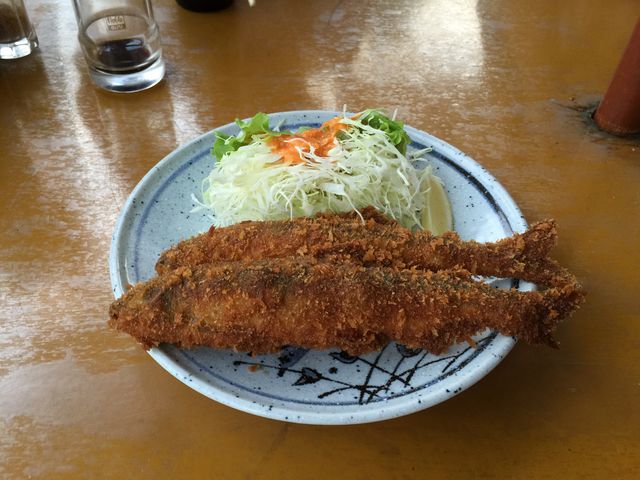 大きな鮎のフライ、オススメです_船場亭