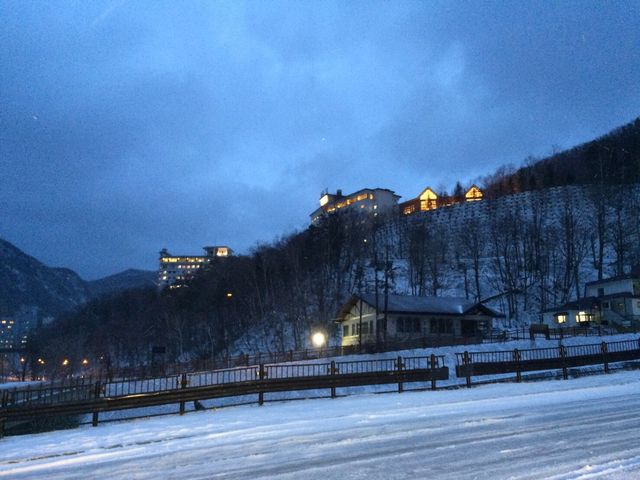 雪景色_層雲峡温泉