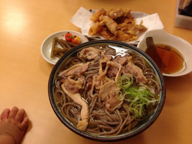 肉そばとげそ天_そば処吉亭