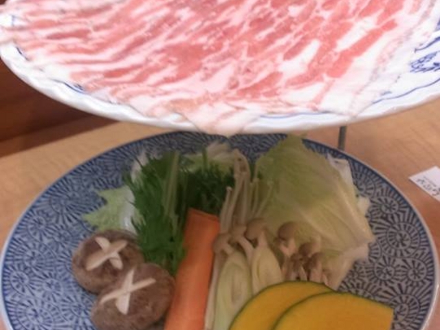 Pork and vegetable set(for 2)_かごしま黒豚 六白亭
