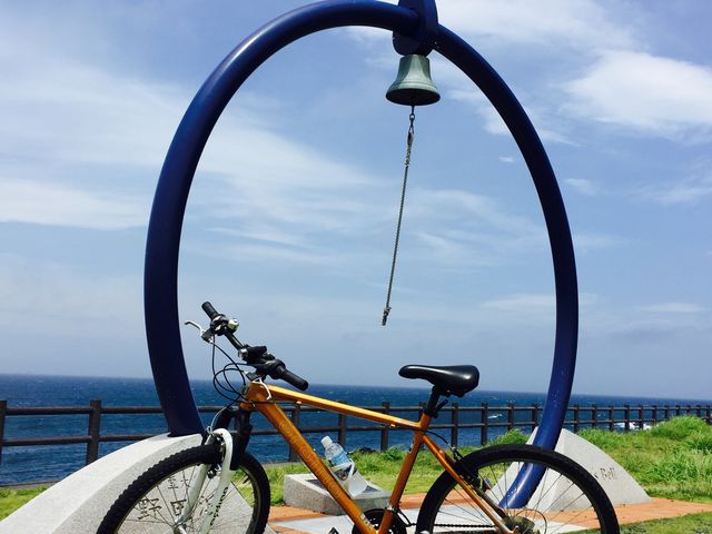 サイクリングできました_野田浜遊泳場