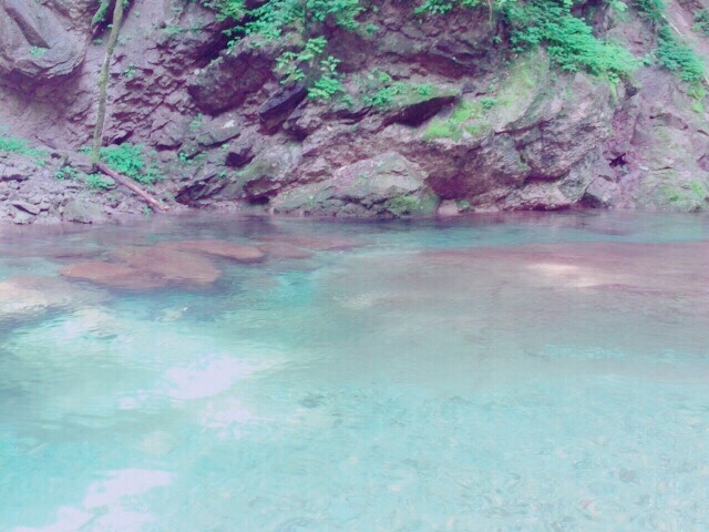 美しい川でした。_木の俣渓谷