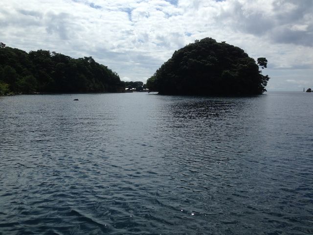 穏やかな海_九十九湾遊覧船上野
