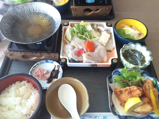 とらふぐ定食_道の駅うずしおレストラン