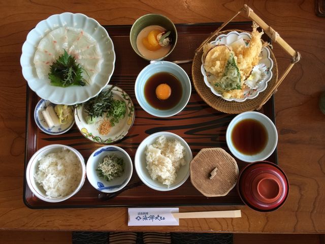 念願の鯛めし!
お出汁の味がしっかりしていて本当に美味しかった〜_海鮮北斗