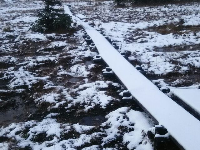 2016シーズン終盤でした。早、雪景色でした。_浮島湿原