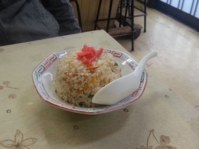 セットの半チャーハン_秋田食堂