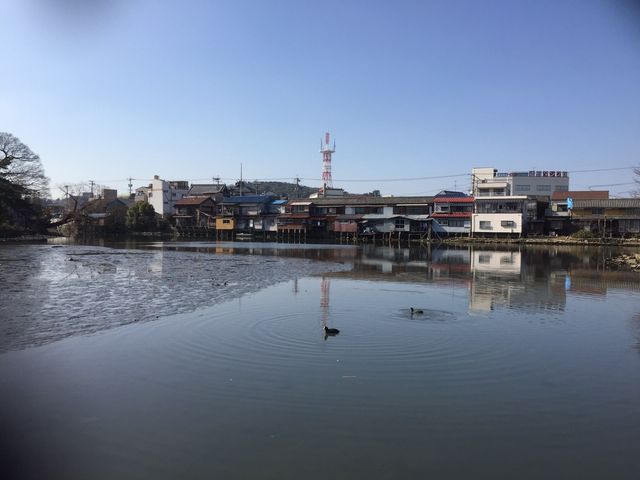 旧水門付近。江戸時代ここに北前船や高瀬舟が集まって賑わっていたそう。_玉島通町1丁目商店街