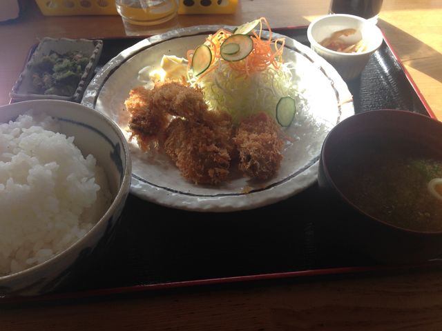 カキフライ定食_道の駅 紀伊長島マンボウ