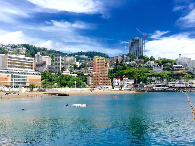 熱海の海から望む景色_熱海温泉