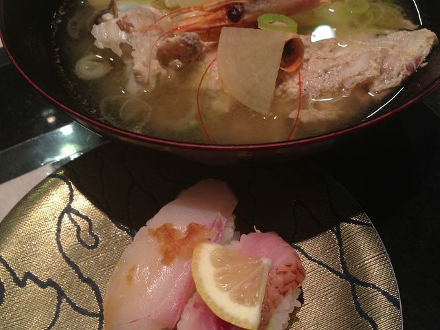 出汁が詰まったあら汁!_すし玉 金沢駅店
