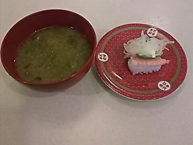 青さ汁も、100 円。_はま寿司 ライフガーデン新浦安店