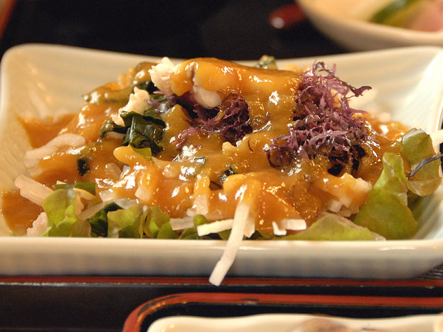 仙水 定食につく磯の幸サラダ_丸だい仙水