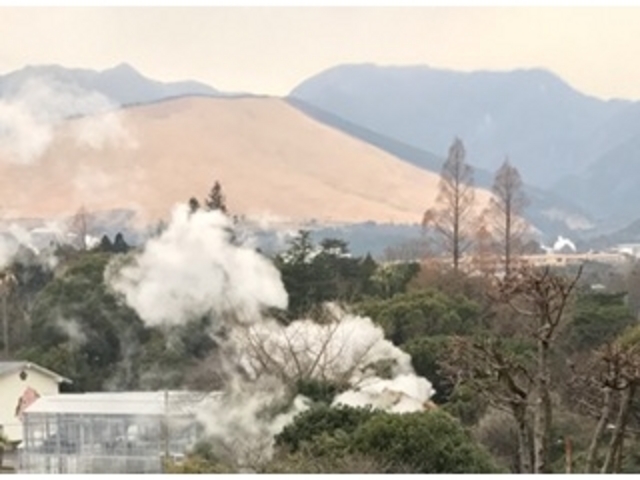 喫煙所からの景色_おにやまホテル