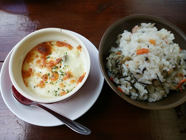 グラタン&牡蠣めし_南鳥羽 浦村