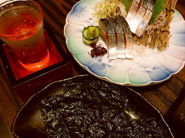 王様サバと韓国のり
日本酒は十四代本丸_とんかつ星将