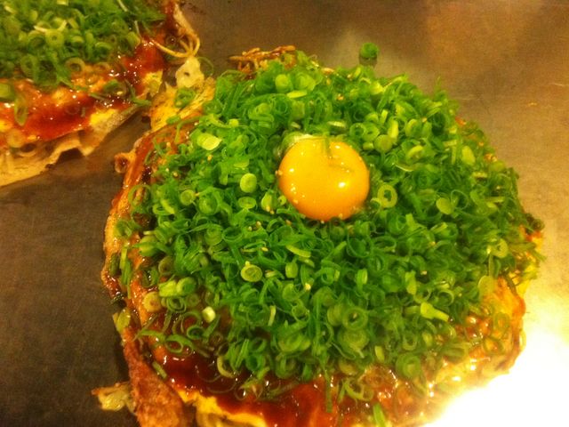 このボリューム!ねぎ!_お好み焼き 長田屋