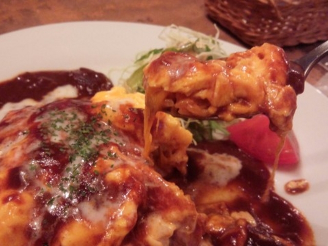 オムライスが美味しかったです。_カフェ フランジパニ 六本木