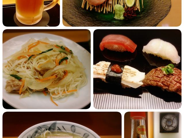 石垣牛のお寿司、オリオン生ビールが美味しかったです_ANAインターコンチネンタル石垣リゾート 日本料理 八重山