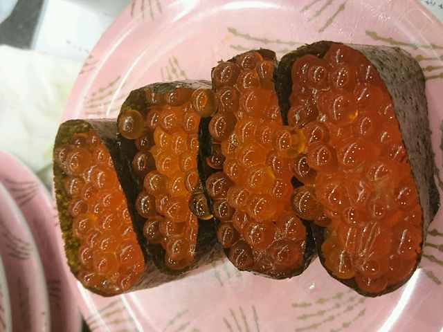 いくら最高でした。_回転寿司 根室花まる 根室店