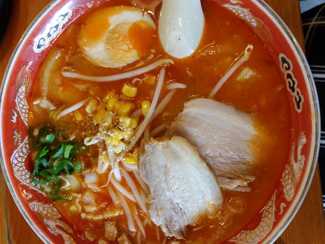 激辛ラーメンです♪_ラーメン自由軒伊野出来地店