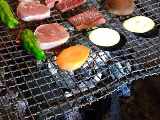 囲炉裏〜♪_自然薯料理 やまたけ