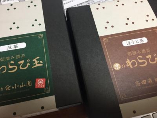 お土産のわらび玉
_高田通泉園