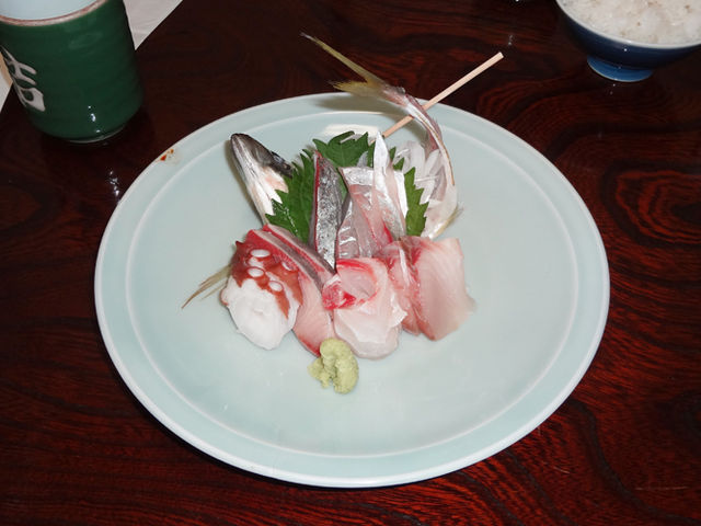 伯父達が頼んだ『大将おまかせお造り定食』のお造り☆_春吉