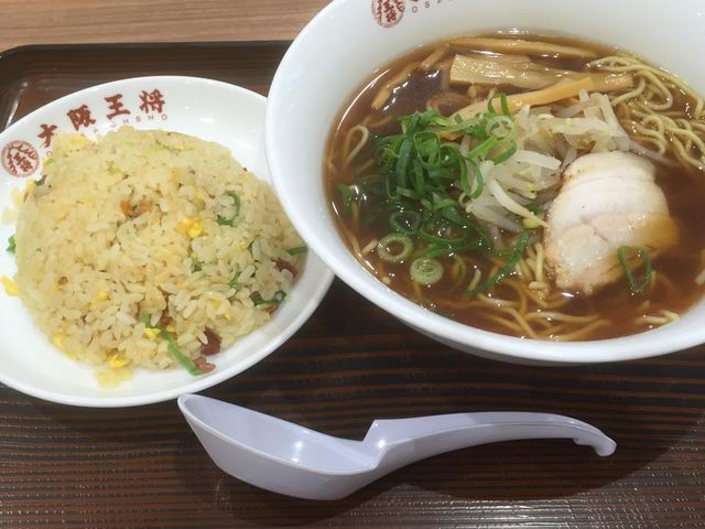 ラーメンとチャーハンのセット_餃子の美味しい中華食堂 大阪王将 久留米ゆめタウン店