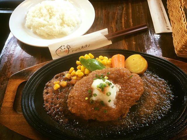 ハンバーグセット_ハンバーグ オニオン 合川本店
