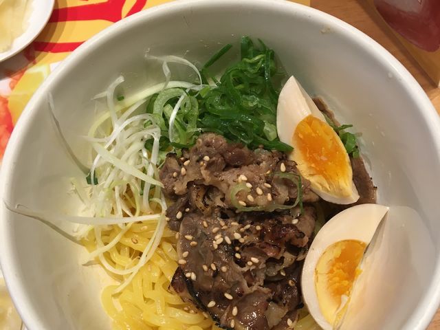 油そばです 辛いだけでした…_かっぱ寿司 アトレ川崎店