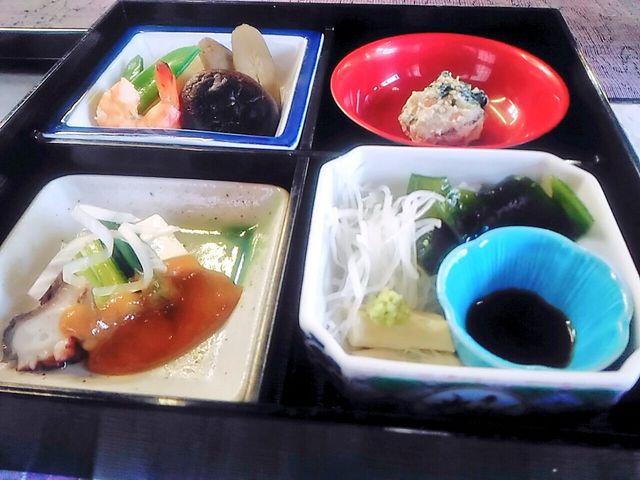 コース料理の一部_とうふ懐石 ひさご亭