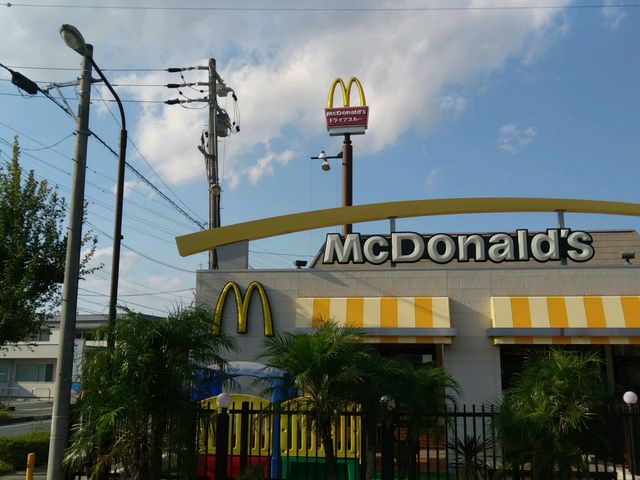 マクドナルド湖西店前の駐車場からの撮影_マクドナルド湖西店