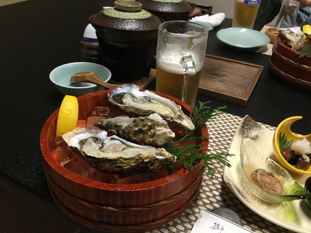 美味しそうな牡蠣_いかだ荘 山上