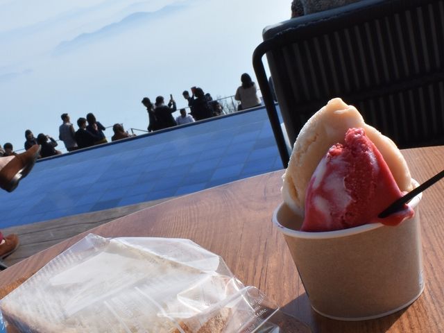 テラスでランチ♪_テラス琵琶湖