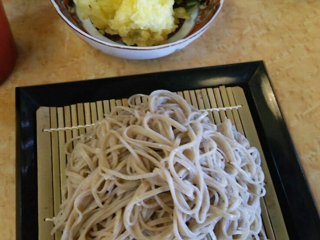 盛りそば・そばまんじゅう揚げ_そば処千本桜