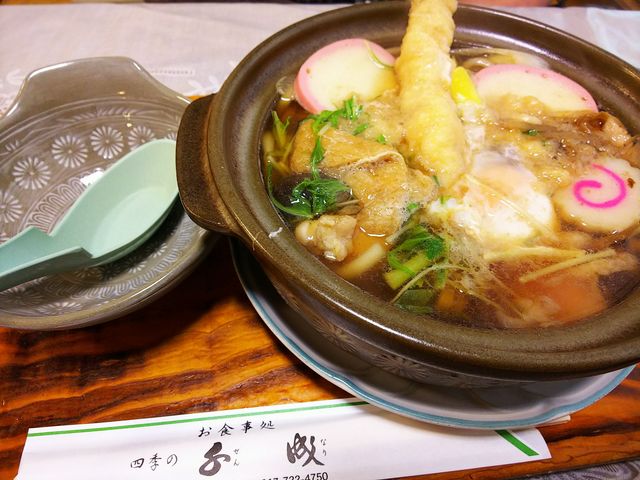 一押しの鍋焼きうどん_千成