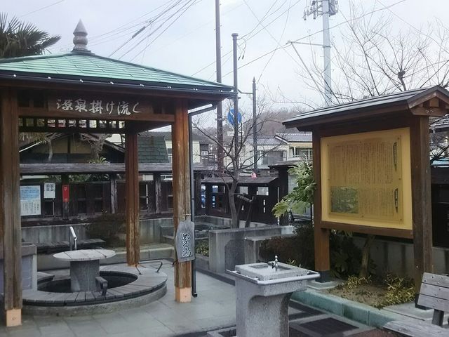 ぬる湯。_鶴の足湯