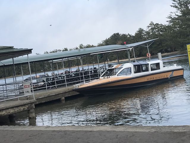 傘松公園には船で渡りました_Ama Terrace