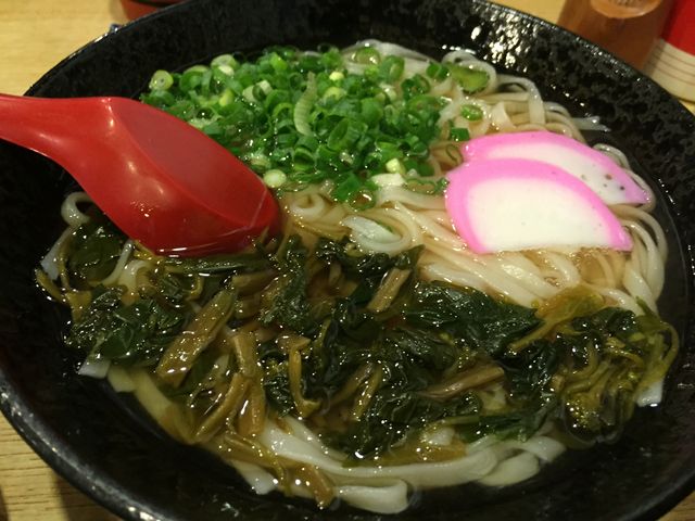 広島菜?ののったうどん_つるべ