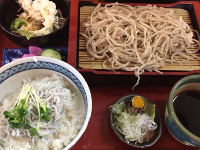 ミニしらす丼セット_うずらや